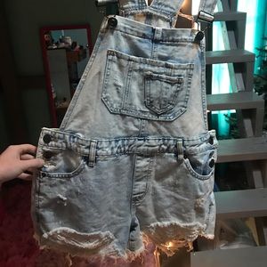 Overall Shorts